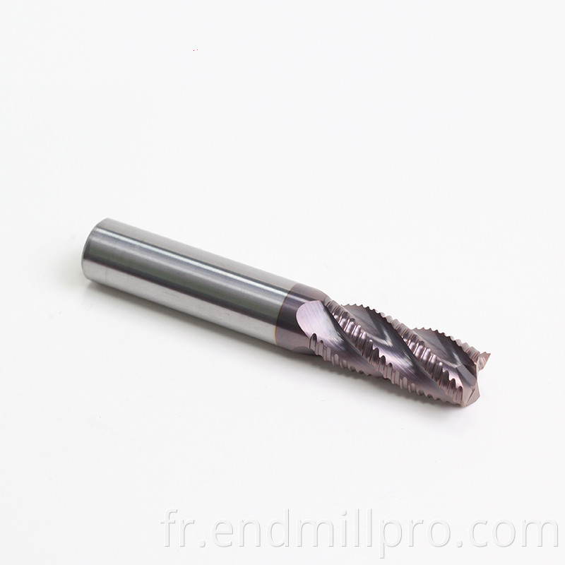END MILL WITH ROUGH TEETH